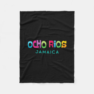 Cobertor De Velo Ocho Rios Jamaica Design Tropical Retro