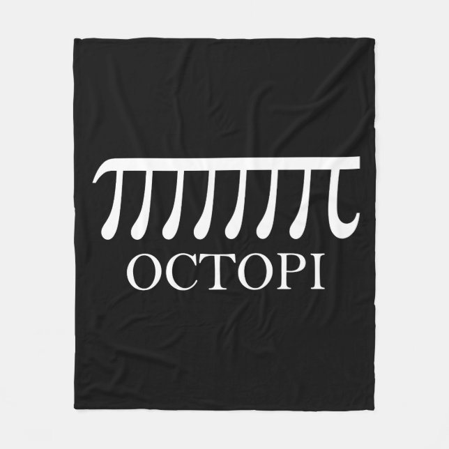 Cobertor De Velo Octopi - Engraçado Pi Octopus Math (Frente)