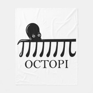 Cobertor De Velo Octopi - Engraçado Pi Octopus Math