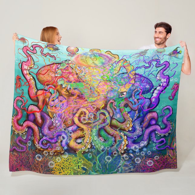 Cobertor De Velo Octopi Fleece Blanket (In Situ)