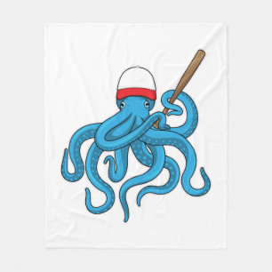 Cobertor De Velo Octopus Baco-beisebol