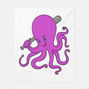 Cobertor De Velo Octopus Baseball Baco