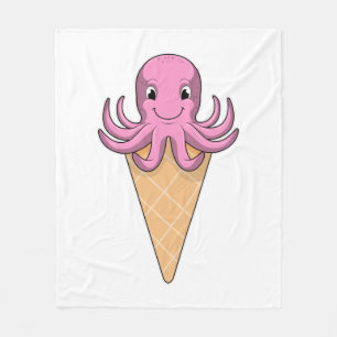 Cobertor De Velo Octopus com cone de Sorvete