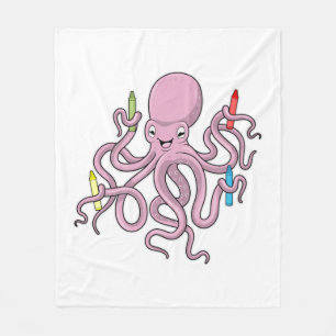 Cobertor De Velo Octopus com Crayon