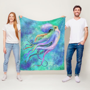 Cobertor De Velo Octopus Fleece Blanket