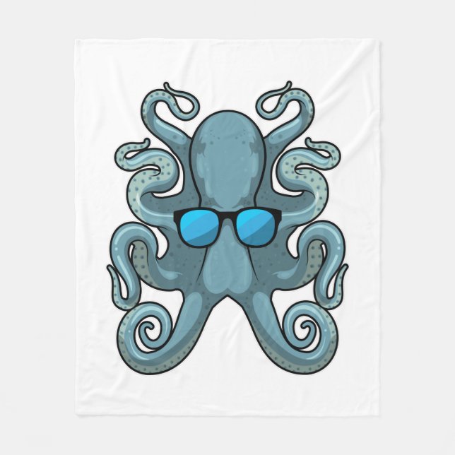 Cobertor De Velo Octopus with Sunglasses (Frente)