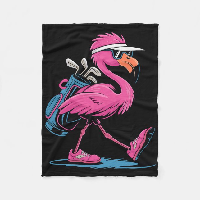 Cobertor De Velo Óculos de Sol de Golfe Ping Flamingo Mulher Senhor (Frente)