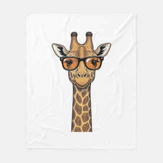 Cobertor De Velo Óculos de Sol Girafa Legal Camisa com Gravação Vin