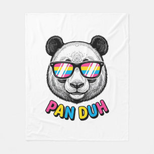 Cobertor De Velo Óculos de Sol Panda Engraçado Camisa de Gravura Vi