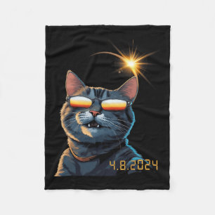 Cobertor De Velo Óculos Eclipse Solar 2024 Vestindo Gatos Eclipse 1