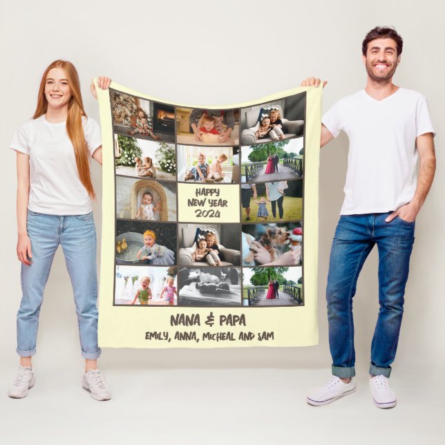 Cobertor De Velo Oferta de Ano Novo para Colagem de Fotos Personali (In Situ)