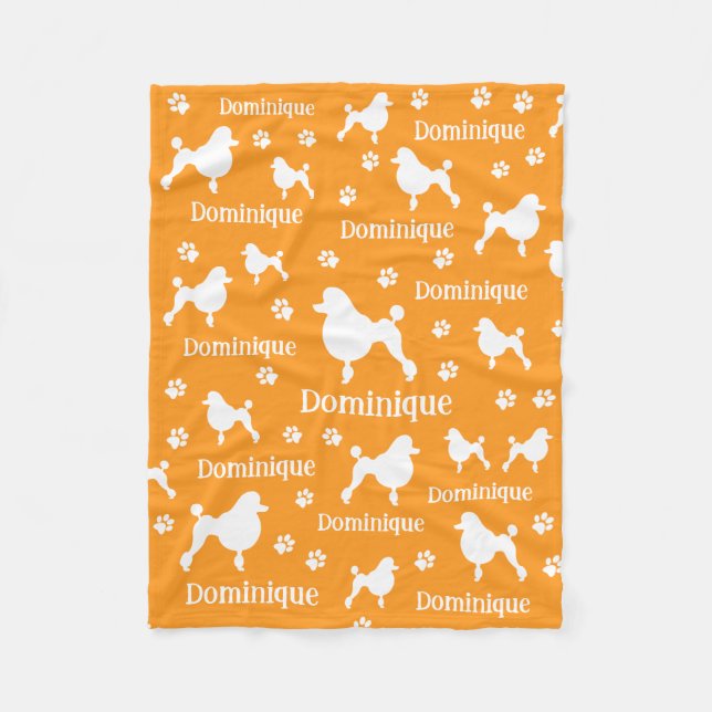 Cobertor De Velo Oferta Personalizada de Sobrecarga de Poodle Perso (Frente)