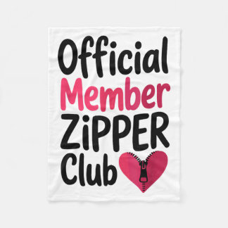 Cobertor De Velo Official Member Zipper Club, Open Heart Byp Surger