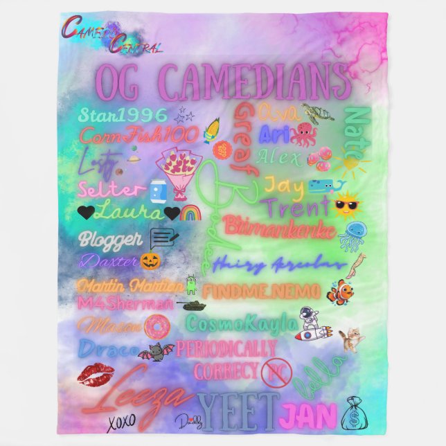 Cobertor De Velo OG Camedian Fleece Blanket (Frente)