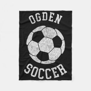 Cobertor De Velo Ogden Soccer Retro Desgastado Vintage 90's