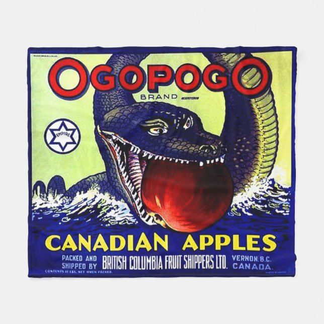 Cobertor De Velo Ogopogo Maçãs canadianas fruta (Frente (Horizontal))