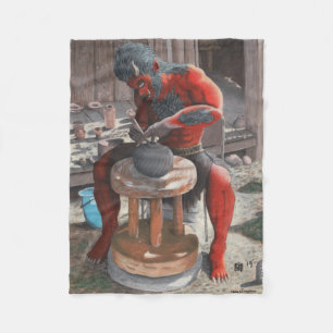 Cobertor De Velo Ogre Fazer Japonês Pottery Fantasy Art Blanket