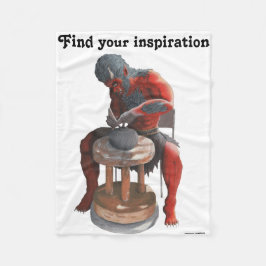 Cobertor De Velo Ogre Potter Fazer Pottery Fantasy Art Blanket