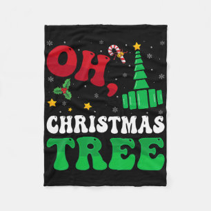 Cobertor De Velo Oh Árvore de Natal Luzes de Natal Rt Terapeuta Res