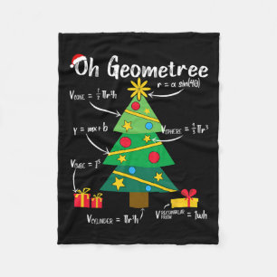 Cobertor De Velo Oh geometria geométrica da árvore de natal diverti
