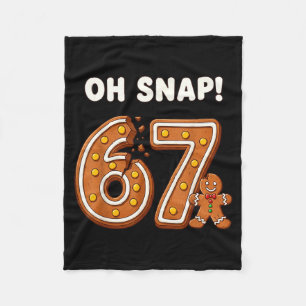 Cobertor De Velo Oh Snap 67 Seis Sete Meme Homem de Biscoito Engraç