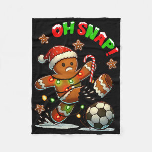 Cobertor De Velo Oh Snap Futebol Homem de Biscoito de Natal Natal X