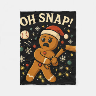 Cobertor De Velo Oh Snap Gingerbreadman Christmas Sell 