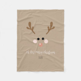 Cobertor De Velo Oh veado! Feliz Natal
