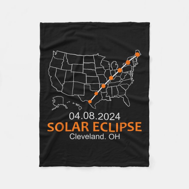Cobertor De Velo Ohio 2024 Eclipse Solar Total (Frente)