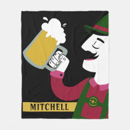 Cobertor De Velo Oktoberfest nome personalizado fleece blanket