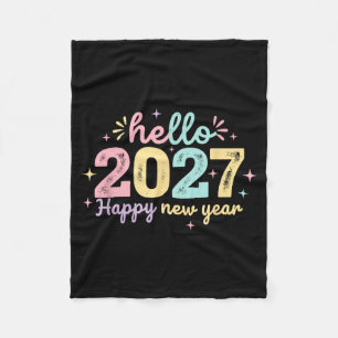 Cobertor De Velo Olá 2027 Feliz Ano Novo 2027 Festa de Ano Novo