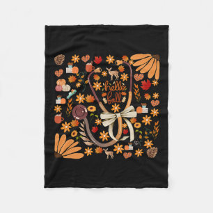 Cobertor De Velo Olá, Enfermeira do Stethoscope Boho Floral Health