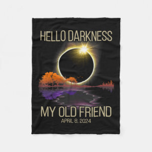 Cobertor De Velo Olá Escuridão Meu Velho Amigo Eclipse Solar Abril
