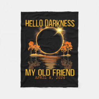 Cobertor De Velo Olá Escuridão Meu Velho Amigo Eclipse Solar Abril 