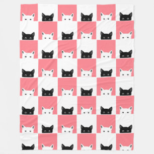 Cobertor De Velo Olá, Gatos 60x80 Fleece Blanket