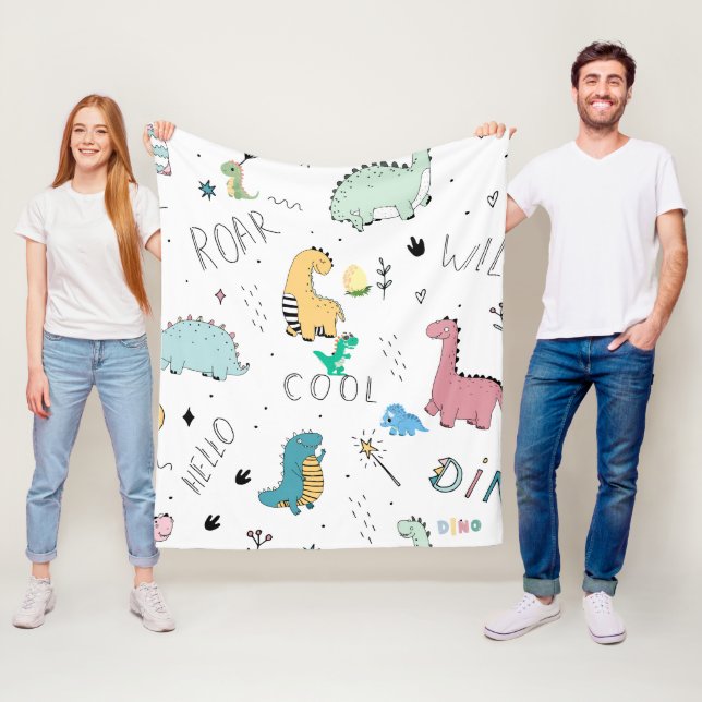 Cobertor De Velo Olá, Legal Dinos Roar (In Situ)