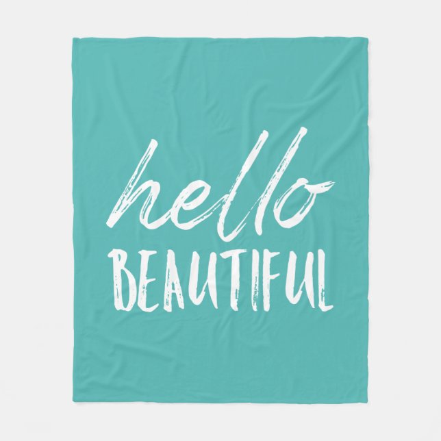 Cobertor De Velo Olá linda (Frente)