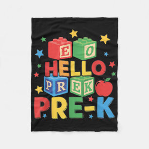Cobertor De Velo Olá, Pré-k. Feliz Primeiro Dia De Volta À Escola C