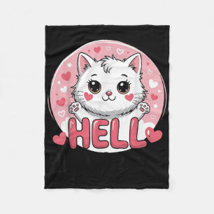 Cobertor De Velo Olá Segundo 2º Ano Gatinho Fofo Para Meninas De Vo