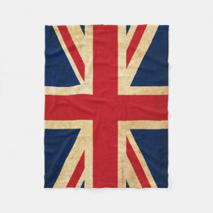Cobertor De Velo Old Vintage Grunge Reino Unido Flag Union Jack