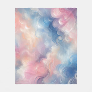 Cobertor De Velo Óleo Vibrante Pastel Cor-de-rosa Abstrato