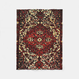 Cobertor De Velo Olhar do tapete persa na obscuridade - vermelho e