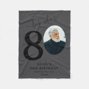 Cobertor De Velo Olhar Engraçado Quem é Estiloso Aniversário de 80