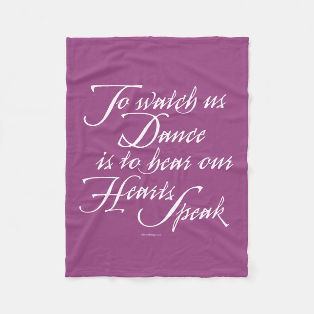 Cobertor De Velo Olhe-nos dançar (Frente)