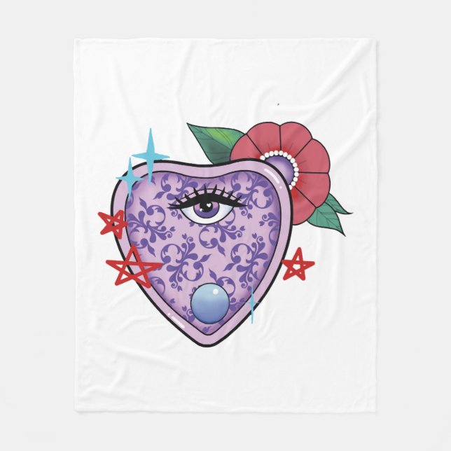 Cobertor De Velo Olho Halloween (Frente)