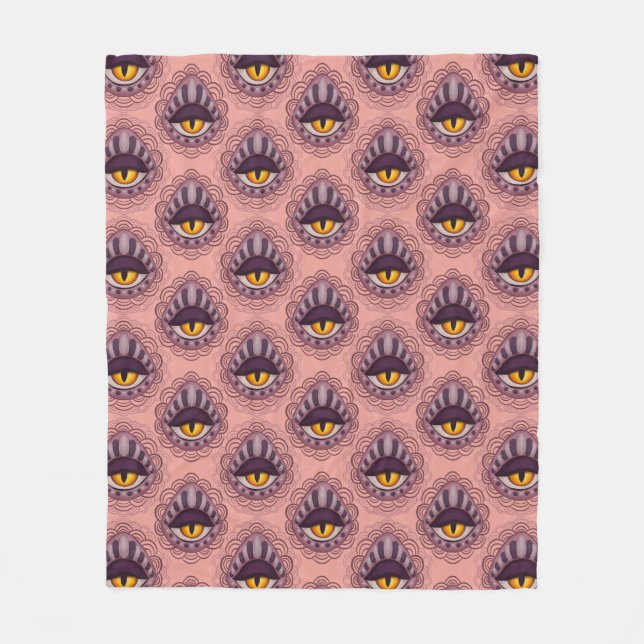 Cobertor De Velo Olho Símico Estranho (Frente)