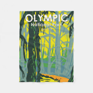 Cobertor De Velo Olimpiadas National Park Washington Hoh RainForest