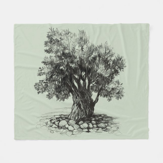 Cobertor De Velo Oliveira antiga (Frente (Horizontal))