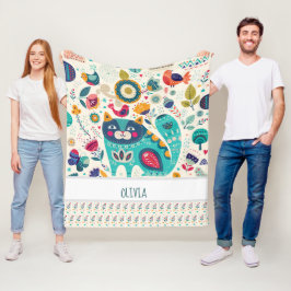 Cobertor De Velo OLÍVIA - Presente para as raparigas - CAT Folk Art