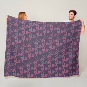 Cobertor De Velo Olivia, seu nome Fleece Blanket
